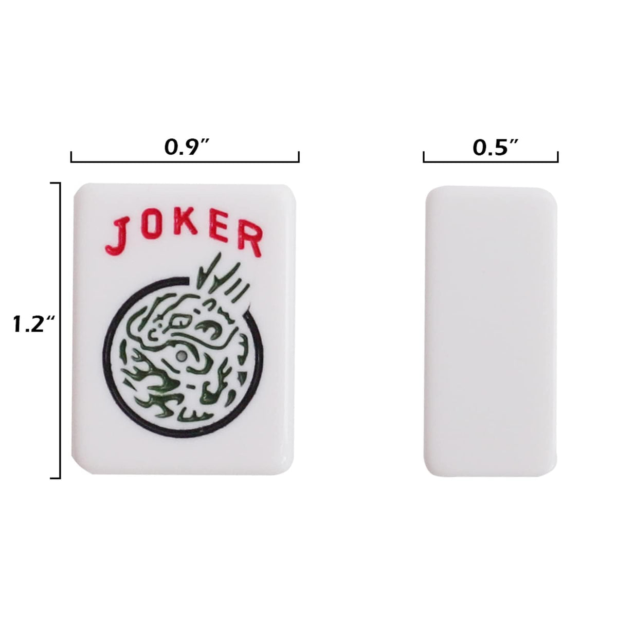 American Mahjong Set 166 White Tiles with Red Bag and Racks A1961