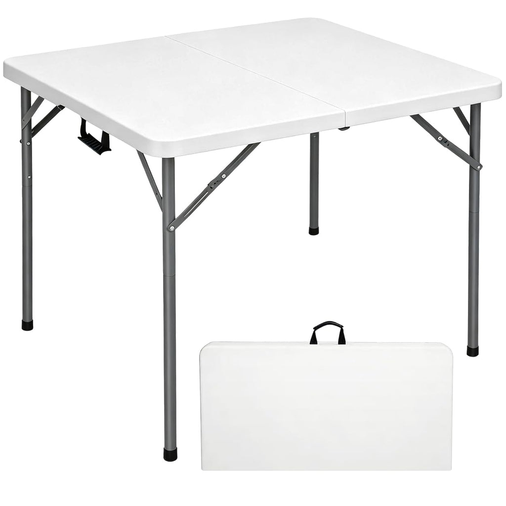 34" Square Folding Card Table White I69751