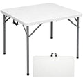 34" Square Folding Card Table White I69751