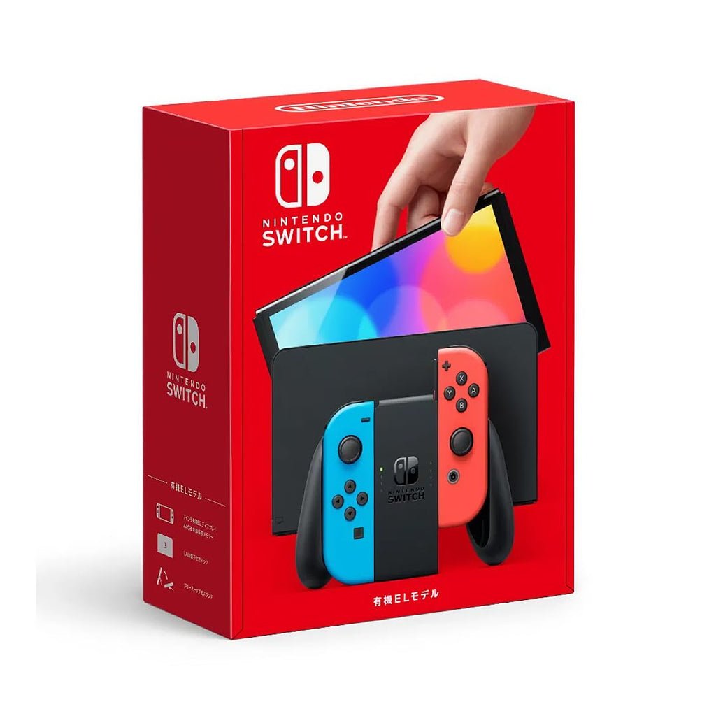 Nintendo Switch OLED Model Neon Red Neon Blue Joy-Con L286