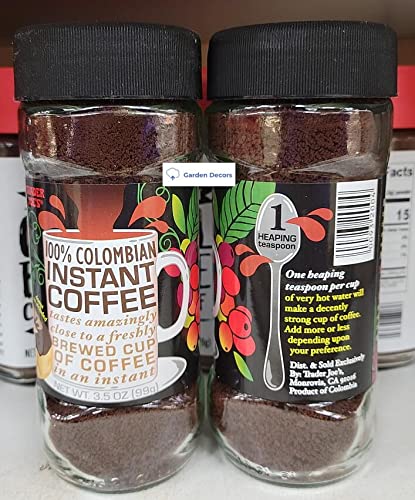 100% Colombian Instant Coffee 3.5oz (Two Bottles) T83059