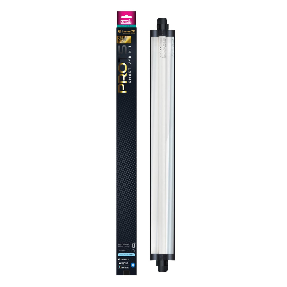 24" 24 Watts 14% UVB Reptile Light Fixture Kit U157