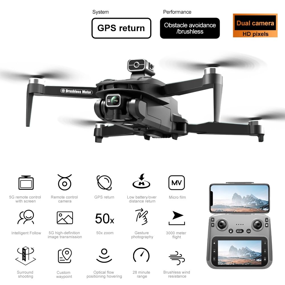 4K Camera GPS Drone with 4.5" LCD Controller I1428