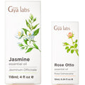 Jasmine and Rose Essential Oils Set 4 Fl Oz F50242