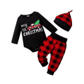 Newborn Baby Boy Christmas Outfit 3Pcs 0-18 Months M12484