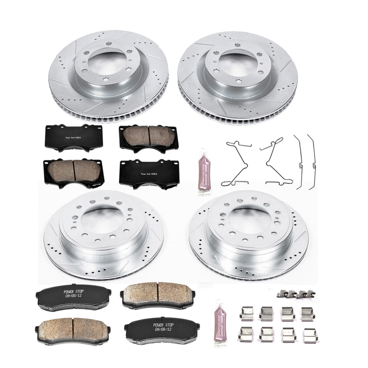 Brake Pad & Rotor Kit Front & Rear N63586