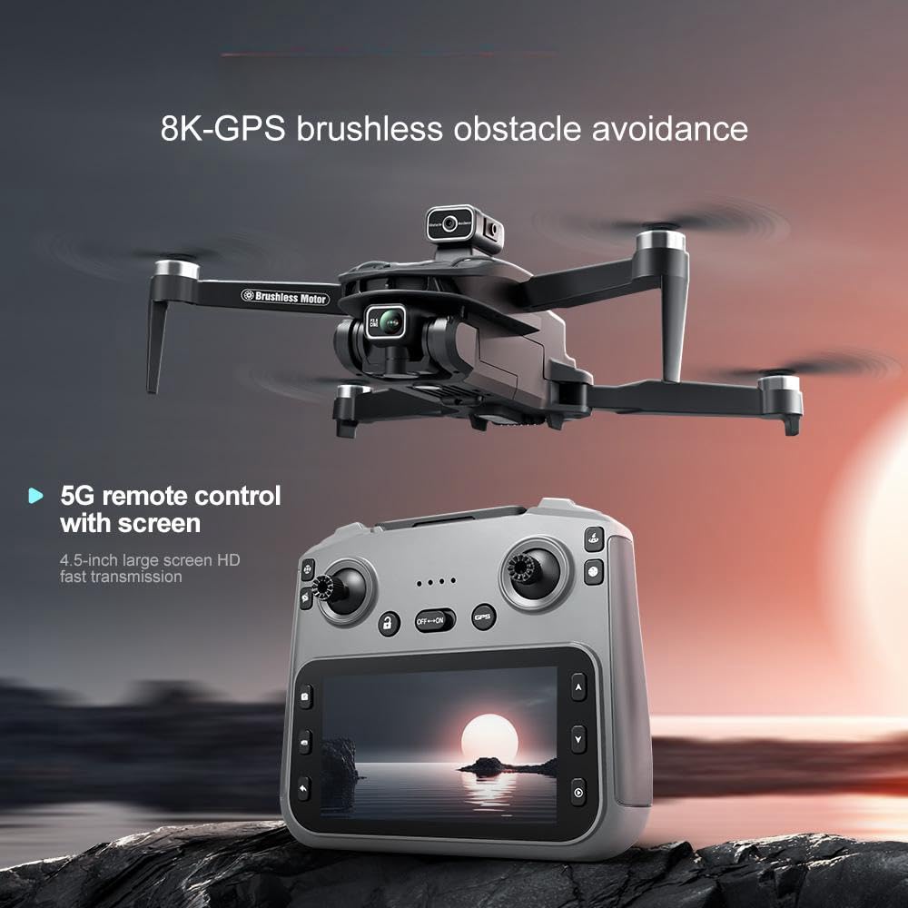 4K Camera GPS Drone with 4.5" LCD Controller I1428
