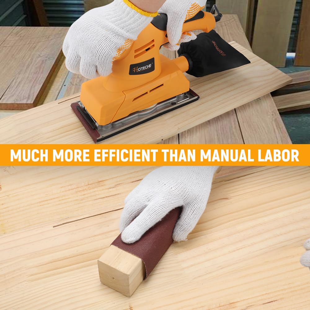 3.17 Amp Variable Speed Orbital Sander with Dust Bag P4369