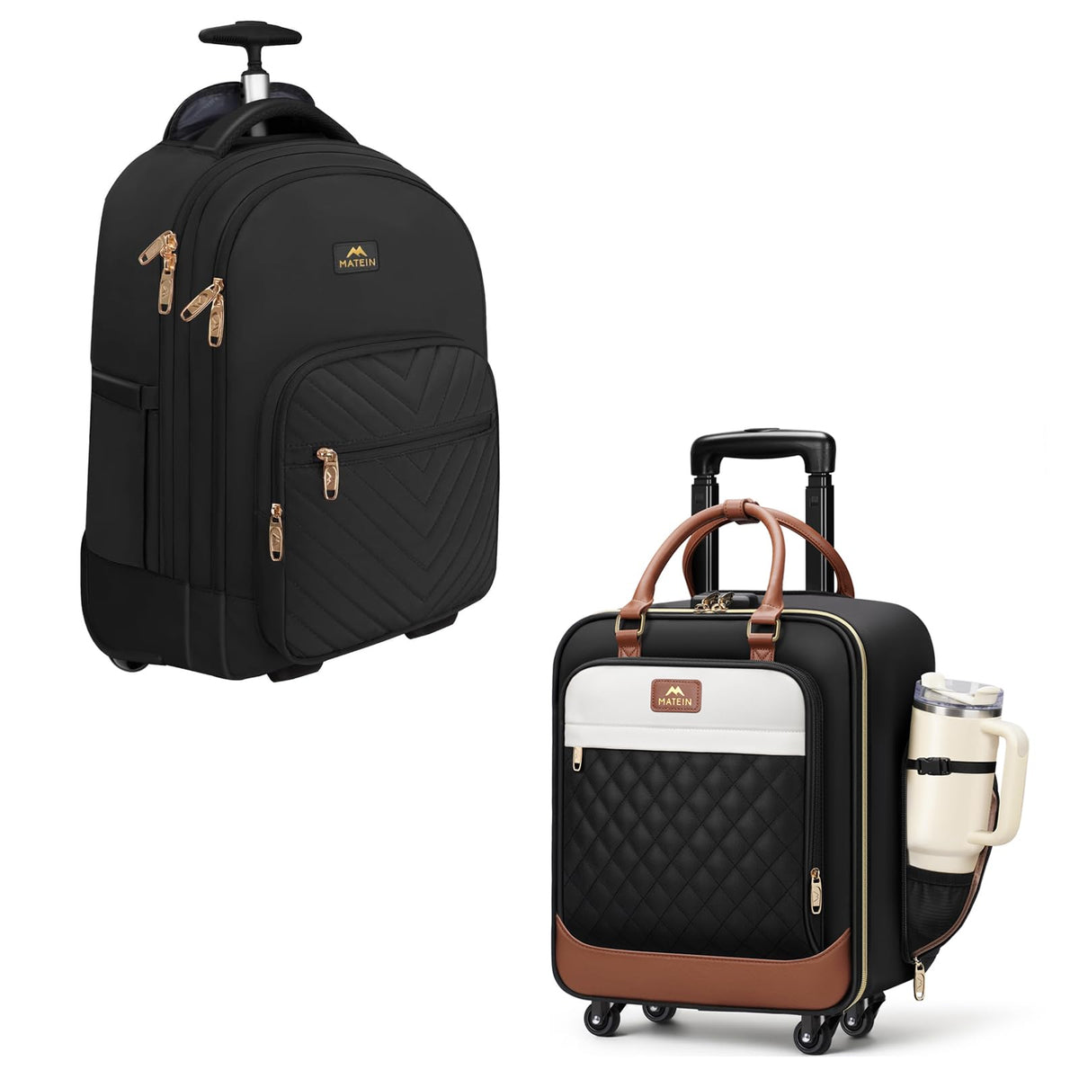 16 Inch Underseat Carry On Luggage with 4 Spinner Wheels V755219