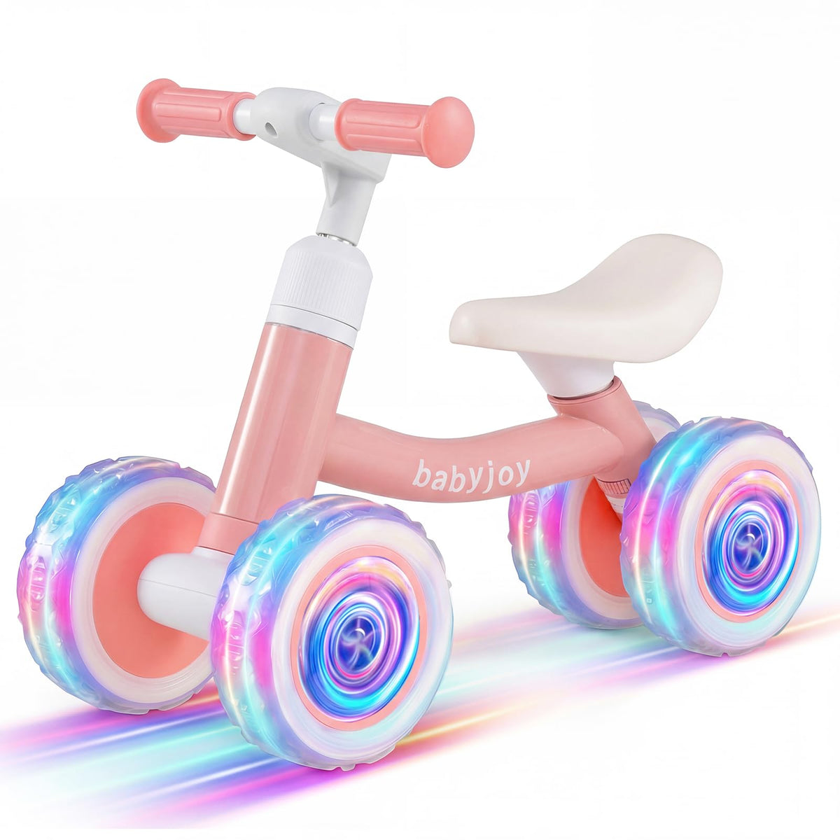 4 Wheels Toddler Balance Bike with Adjustable Handlebar & Seat A708