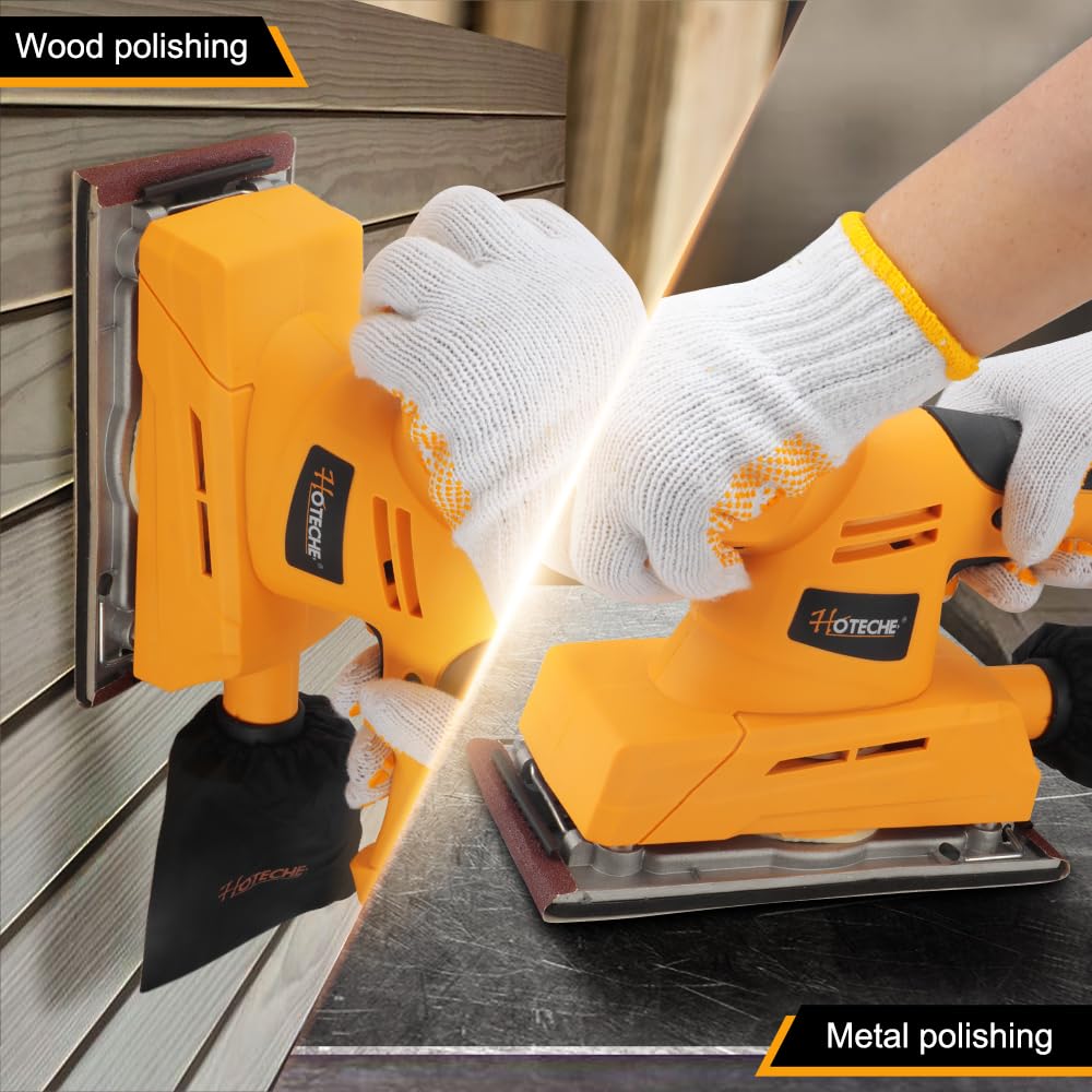 3.17 Amp Variable Speed Orbital Sander with Dust Bag P4369