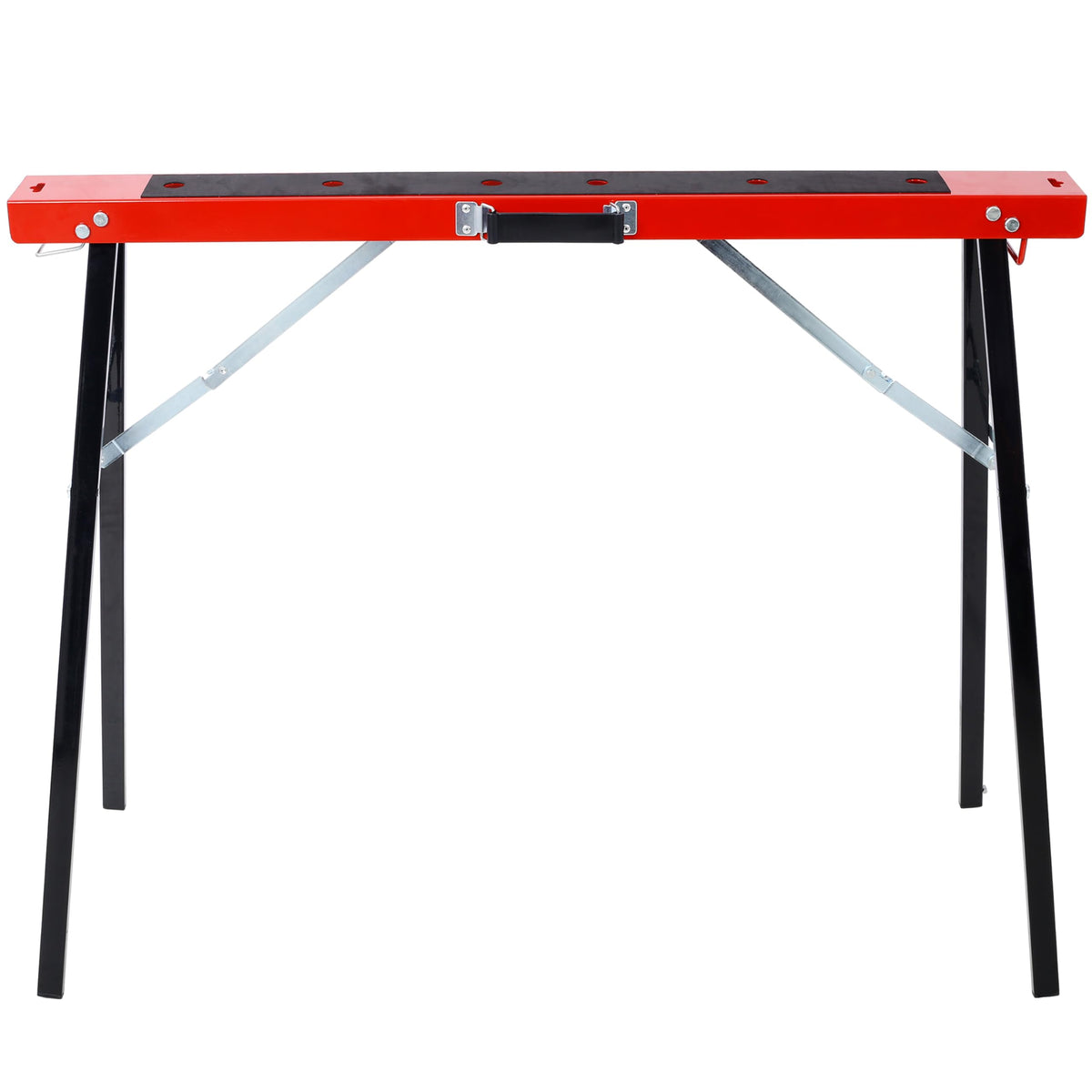 Black and Yellow Steel Folding Sawhorse Set 2-Pack D660825