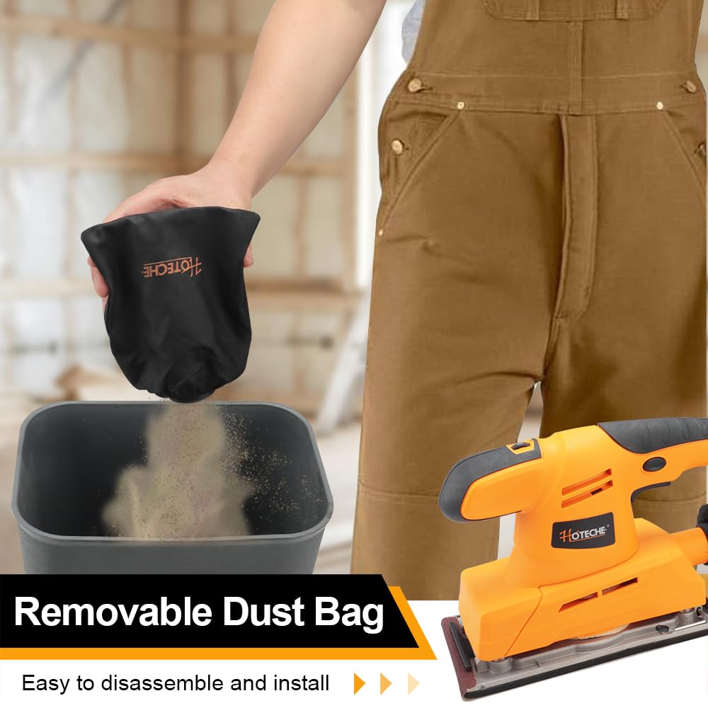 3.17 Amp Variable Speed Orbital Sander with Dust Bag P4369