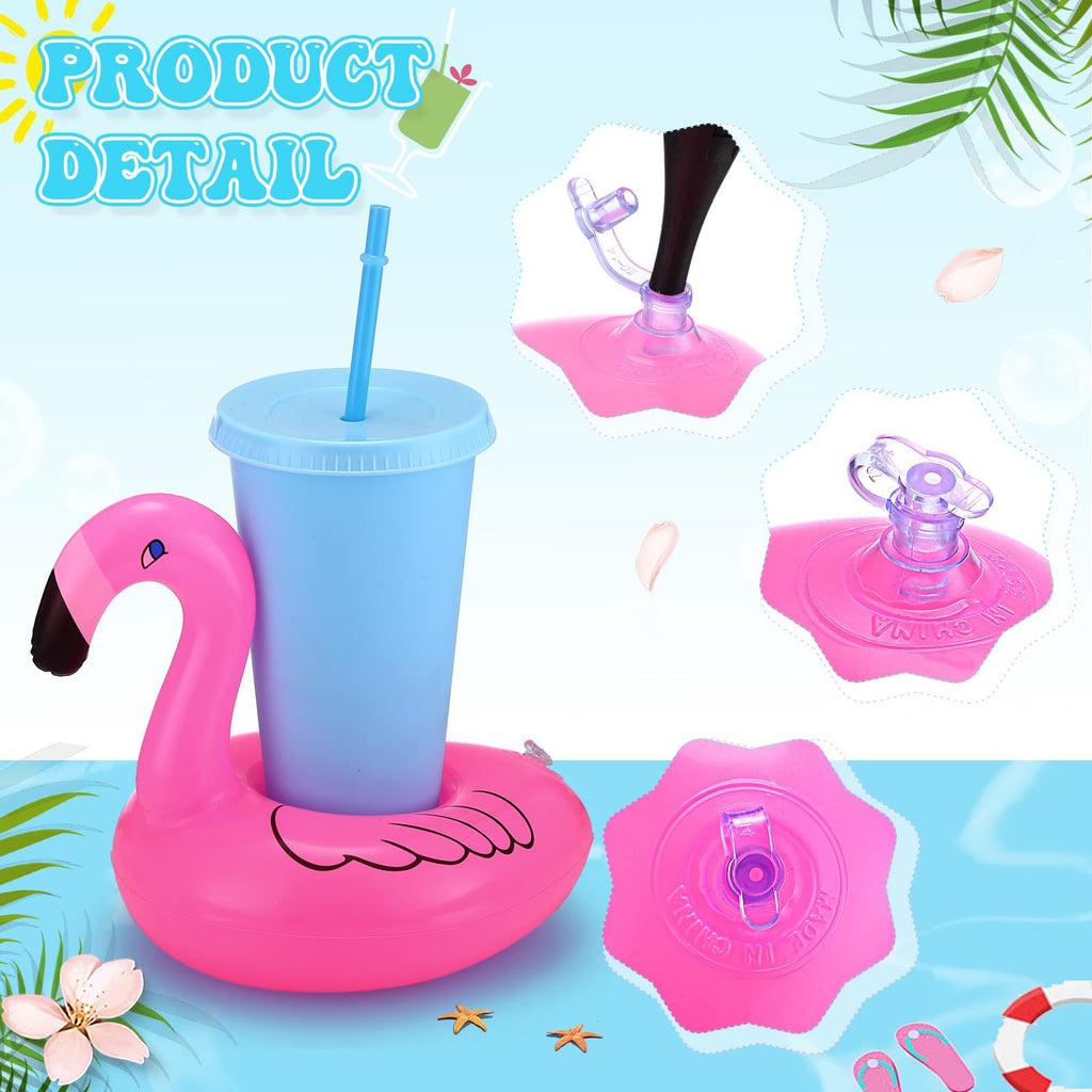 120 Pack Inflatable Drink Holder Pool Floats M377831