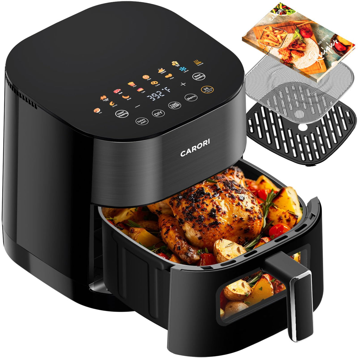 14-in-1 6Qt Air Fryer with Viewing Window S75586