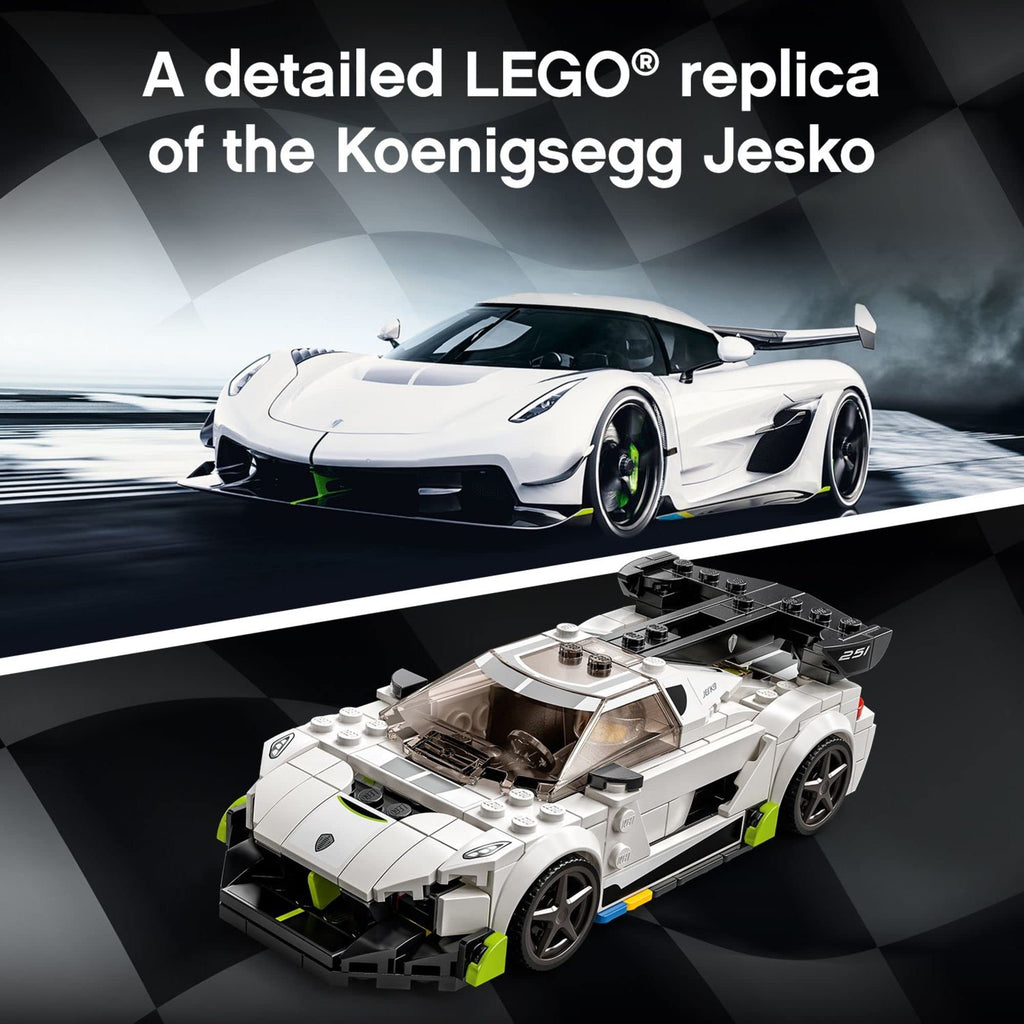 Racing Sports Car Toy with Driver Minifigure C62669