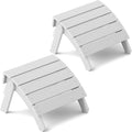 White Folding Adirondack Ottoman Set of 2 J287