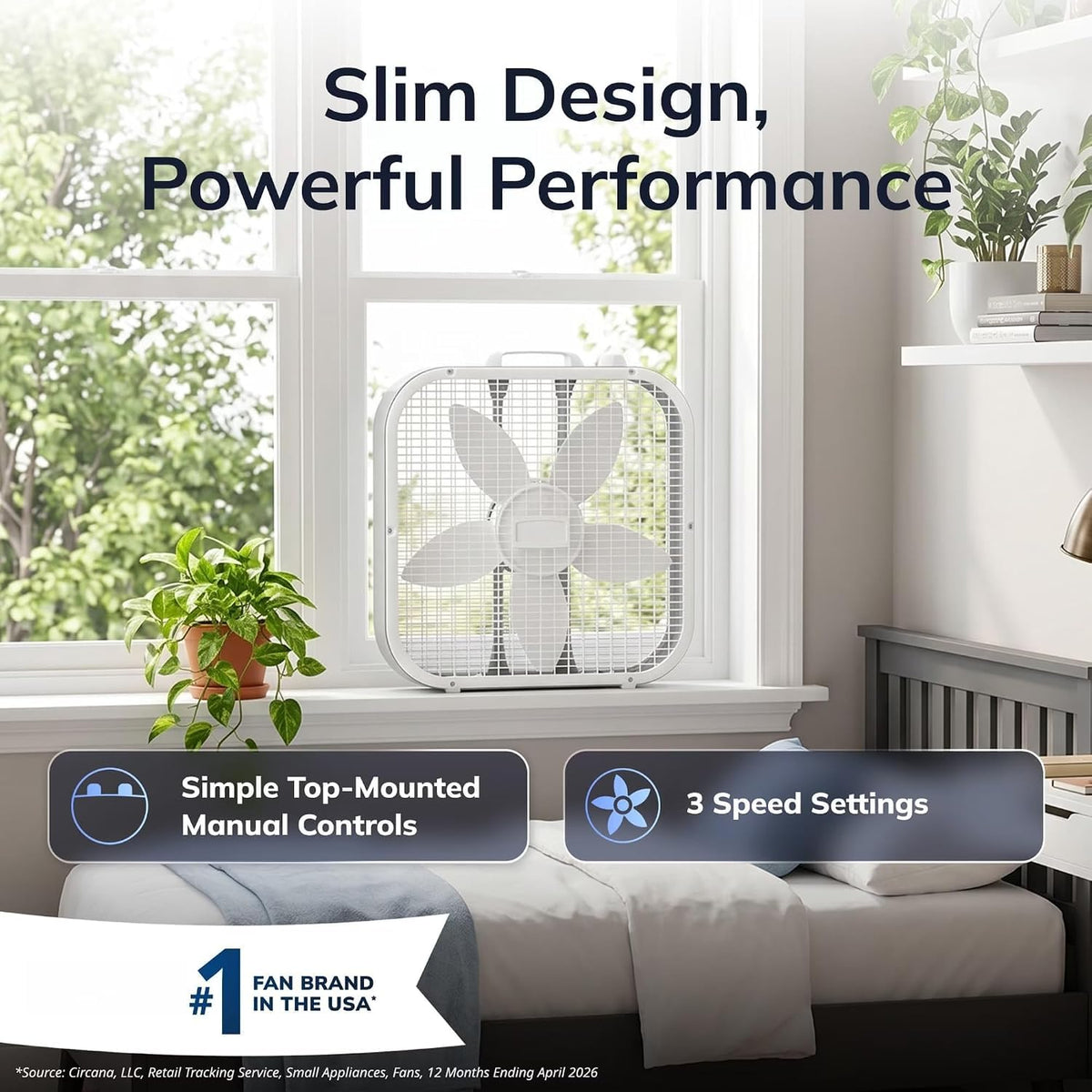 20" 3-Speed Weather-Resistant Box Fan K325