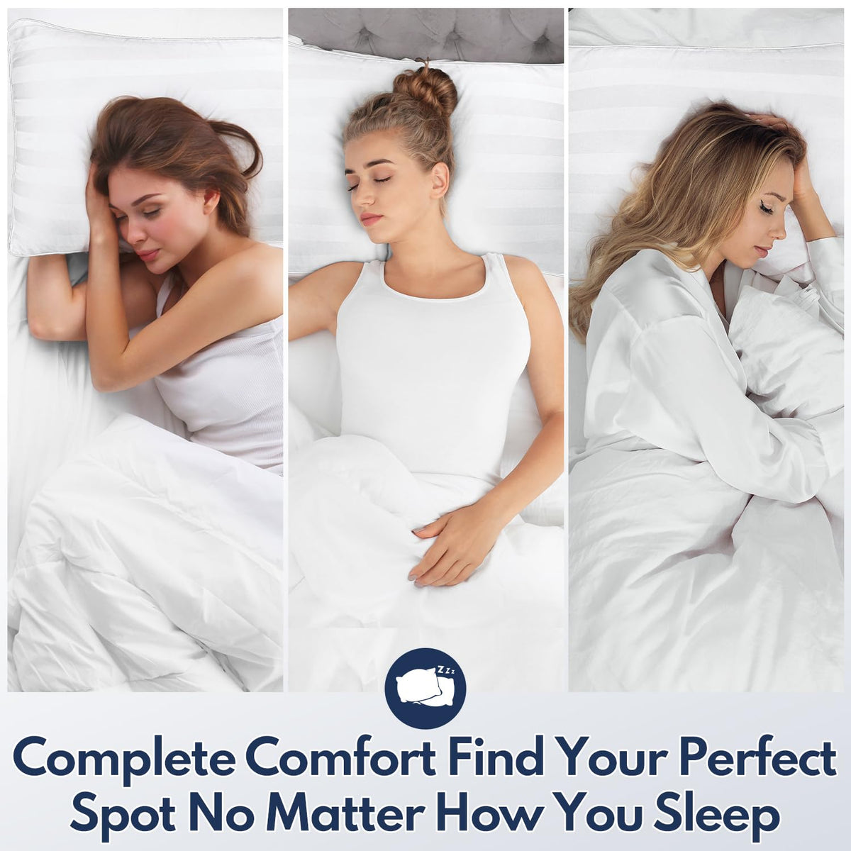 King Size Set of 2 Bed Pillows Z4033