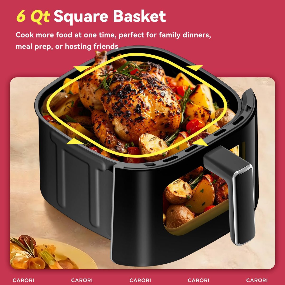 14-in-1 6Qt Air Fryer with Viewing Window S75586