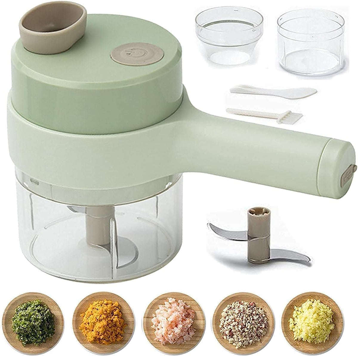 4 in 1 Portable Rechargeable Wireless Electric Vegetable Cutter K144484