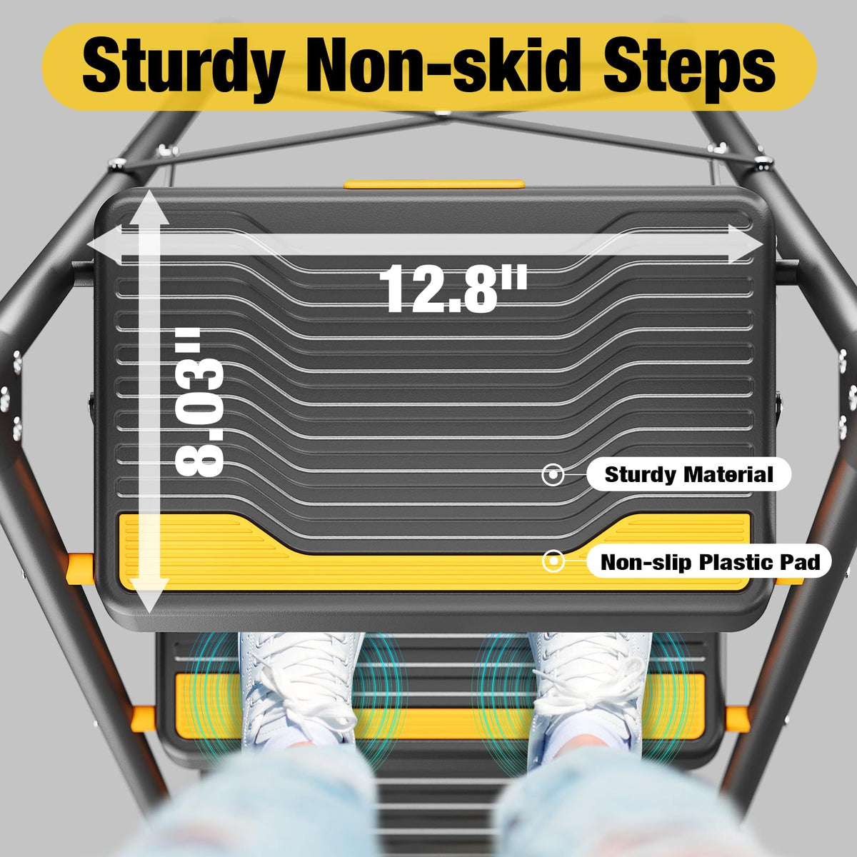 4 Step Ladder Black H95496