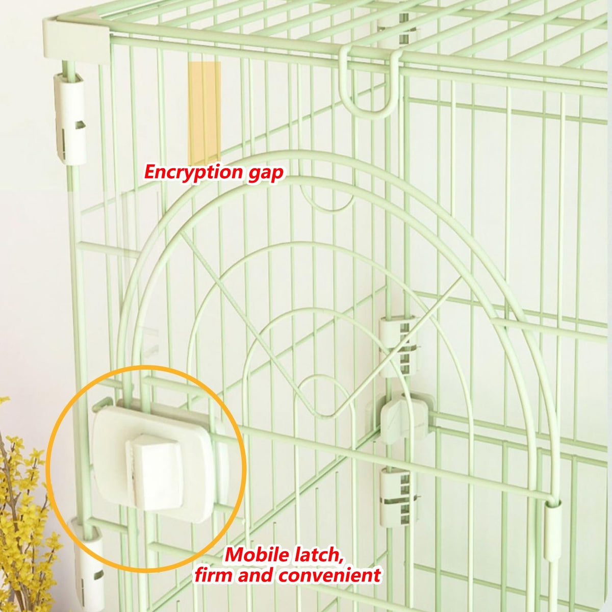 3/4-Tier Wire Cat Cage Playpen Kennel with Hammock B52776