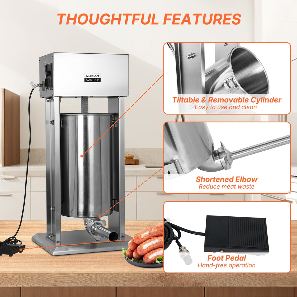 15L Stainless Steel Electric Sausage Stuffer C894