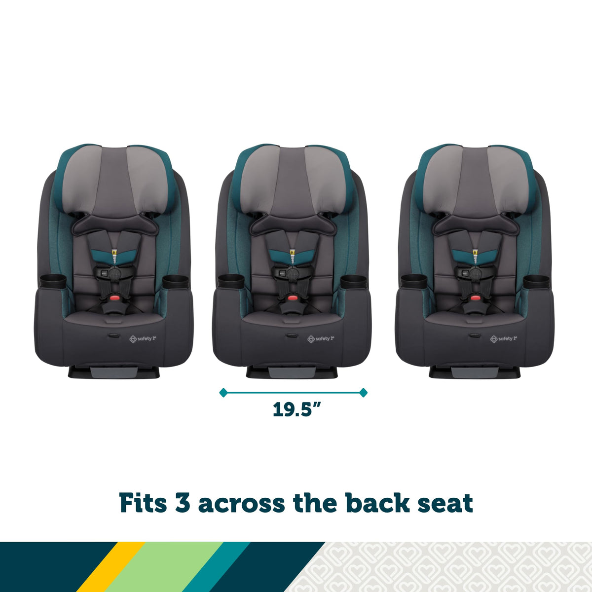 3-in-1 Convertible Car Seat, 5-100 lbs E6112