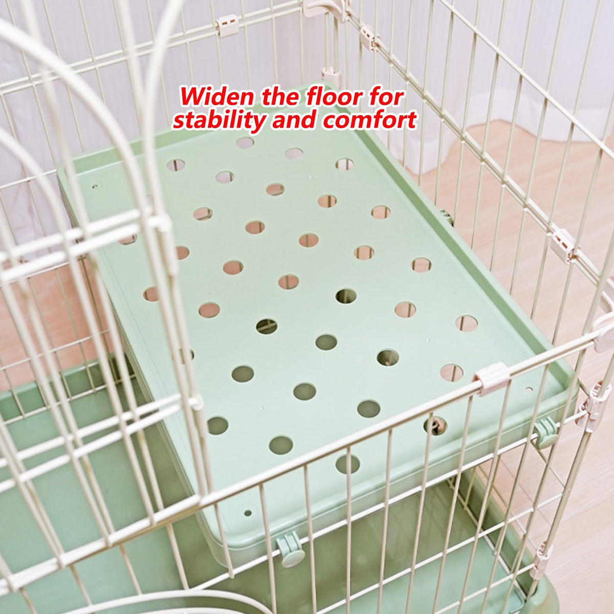 3/4-Tier Wire Cat Cage Playpen Kennel with Hammock B52776
