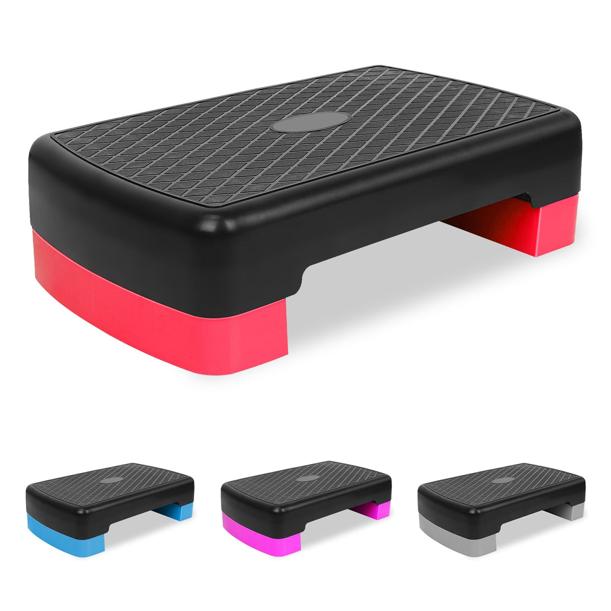 18'' Adjustable Aerobic Step Platform with 2 Risers A857458