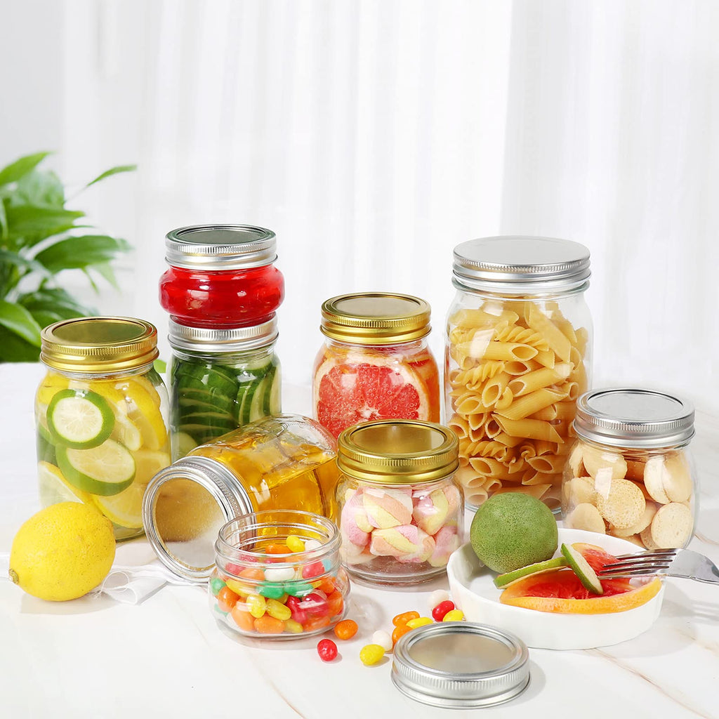 12 oz Glass Mason Jar, 20 Pack Canning Jars with Lids A31120