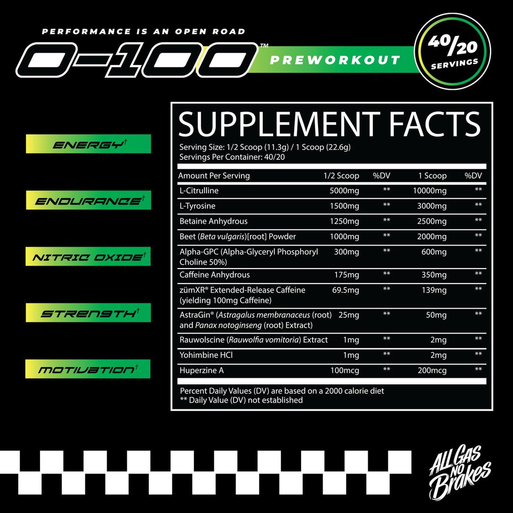 Citrus Tsunami Pre Workout Powder 40/20 Servings V455