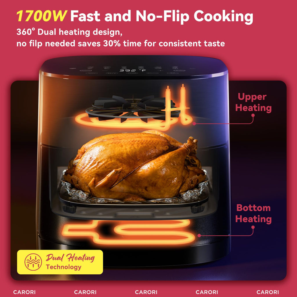 14-in-1 6Qt Air Fryer with Viewing Window S75586