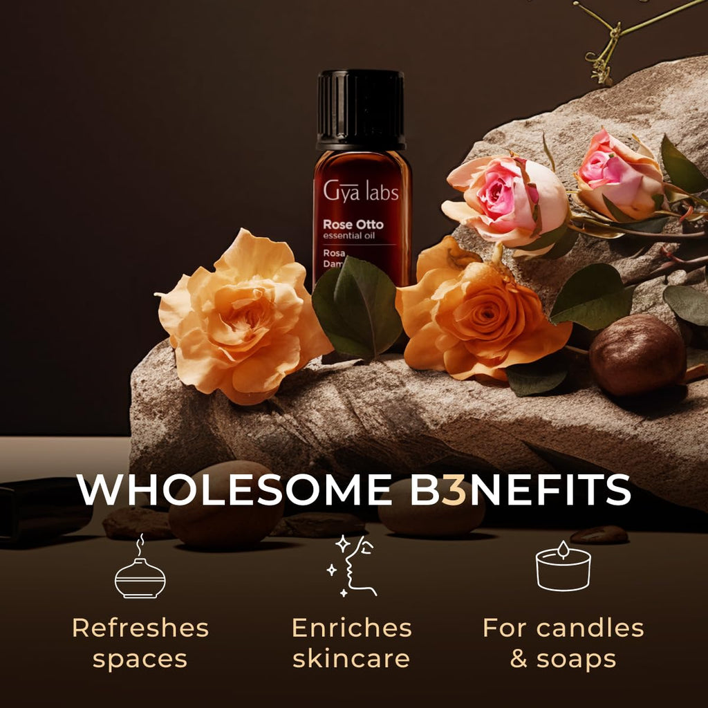 Jasmine and Rose Essential Oils Set 4 Fl Oz F50242