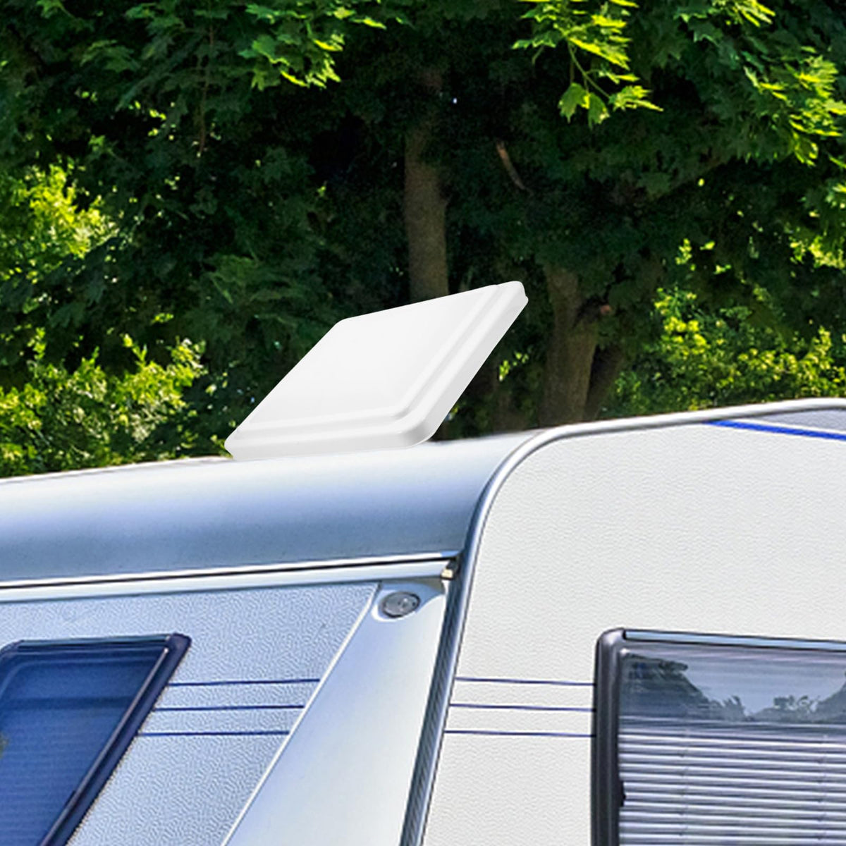 14-inch White RV Roof Vent Cover C99517