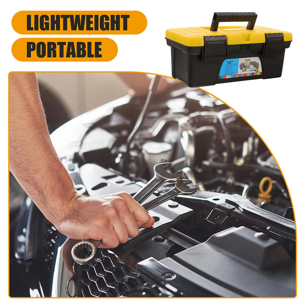 10 Inch Plastic Tool Box Organizer C62528