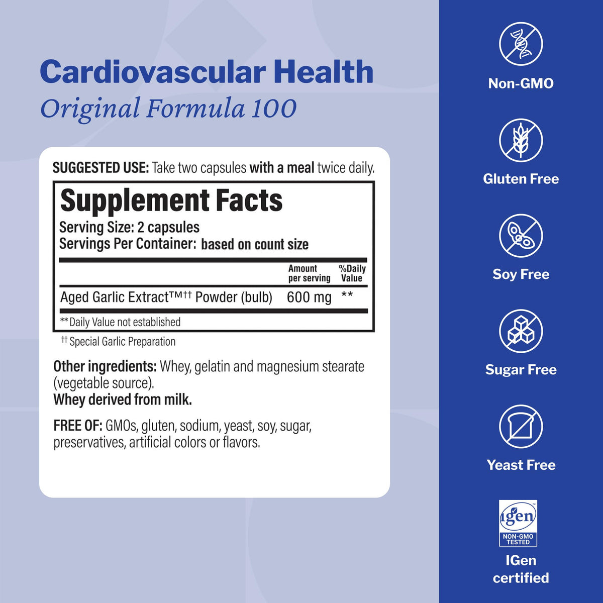 Aged Garlic Extract 300 Capsules A77822