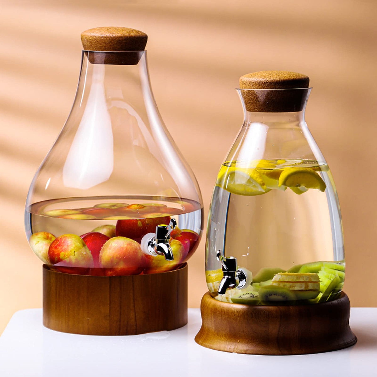 Glass Water Carafe with Faucet 6L L492