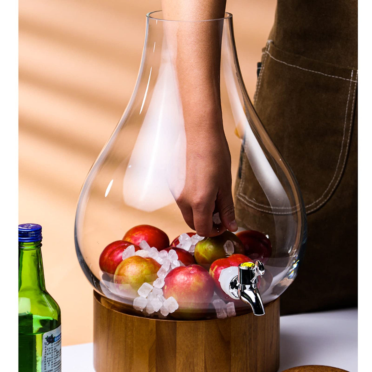Glass Water Carafe with Faucet 6L L492