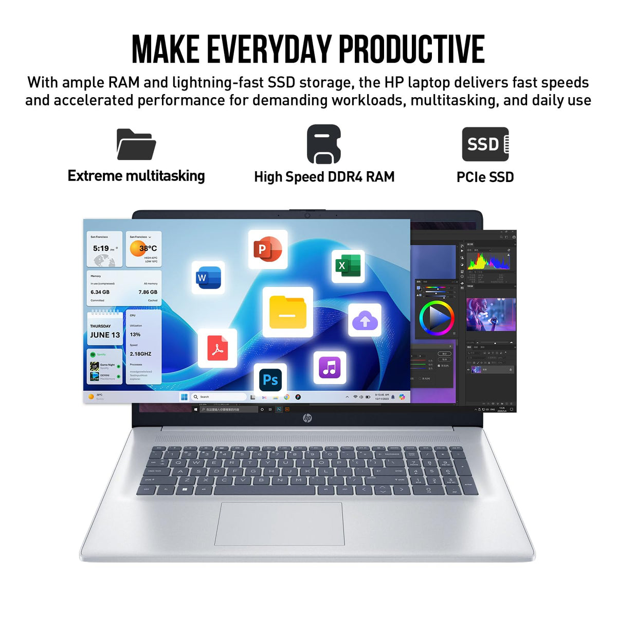 17 Inch Intel Core 7 Windows 11 Pro Laptop D35882