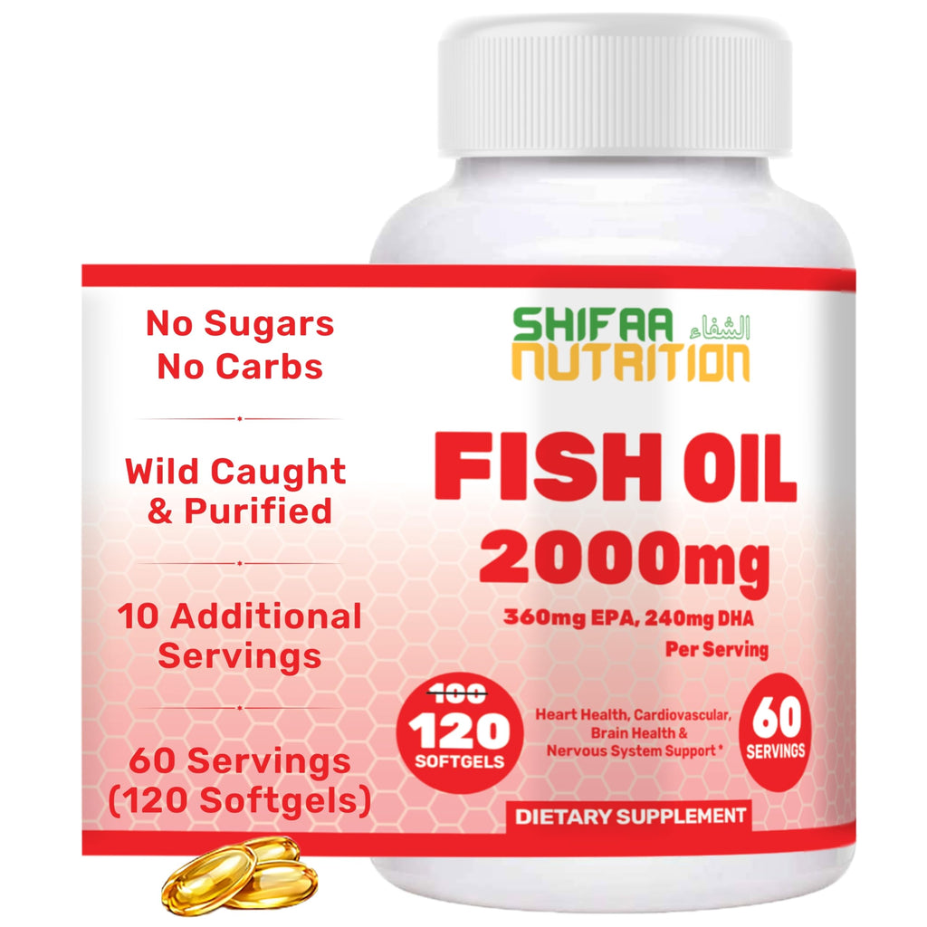 Omega 3 Fish Oil 2000mg 120 Softgels W21610