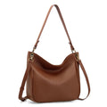 Genuine Leather Hobo Crossbody Bags with 2 Detachable Straps E490243