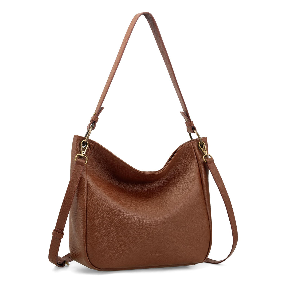Genuine Leather Hobo Crossbody Bags with 2 Detachable Straps E490243