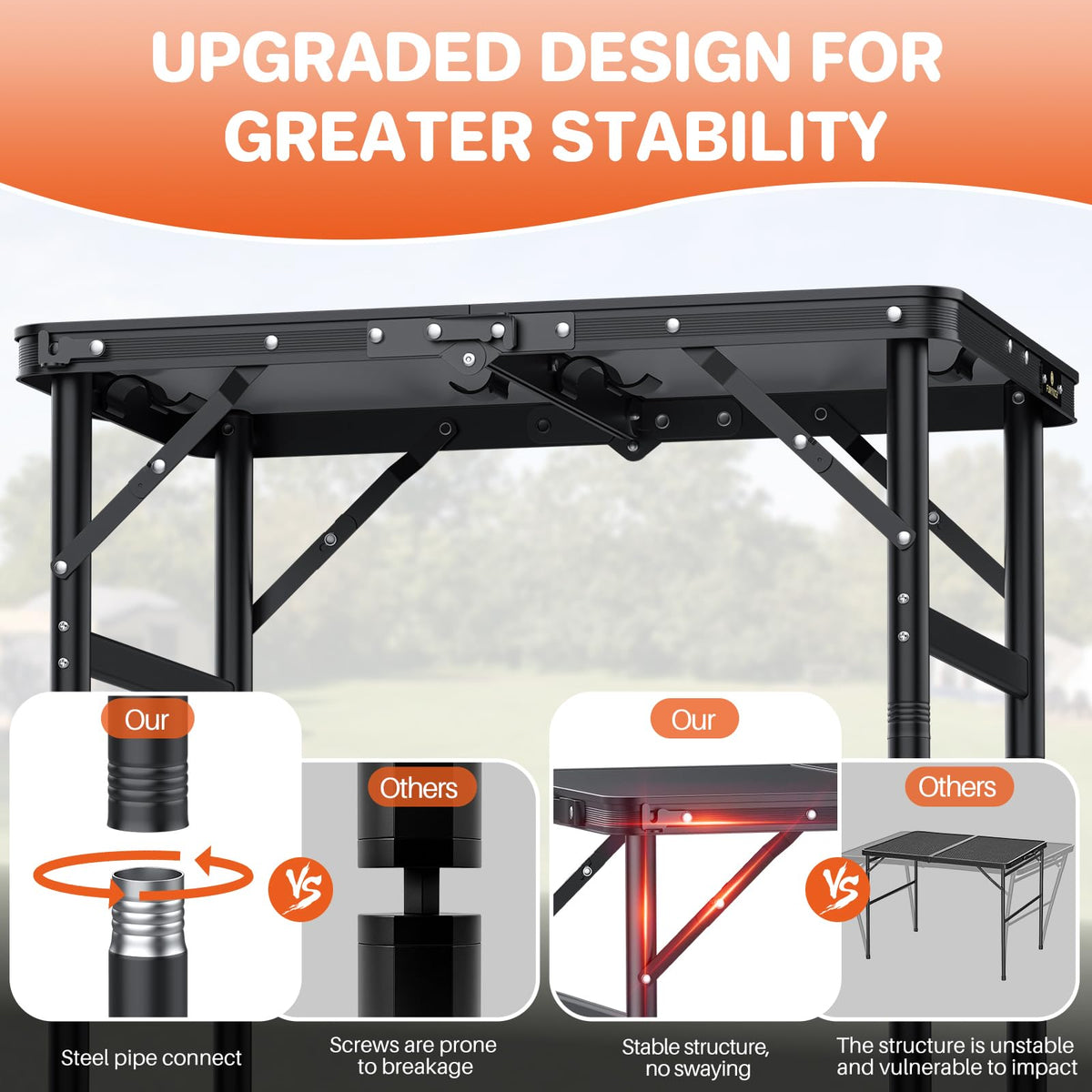 2ft Aluminum Folding Camping Table O909633
