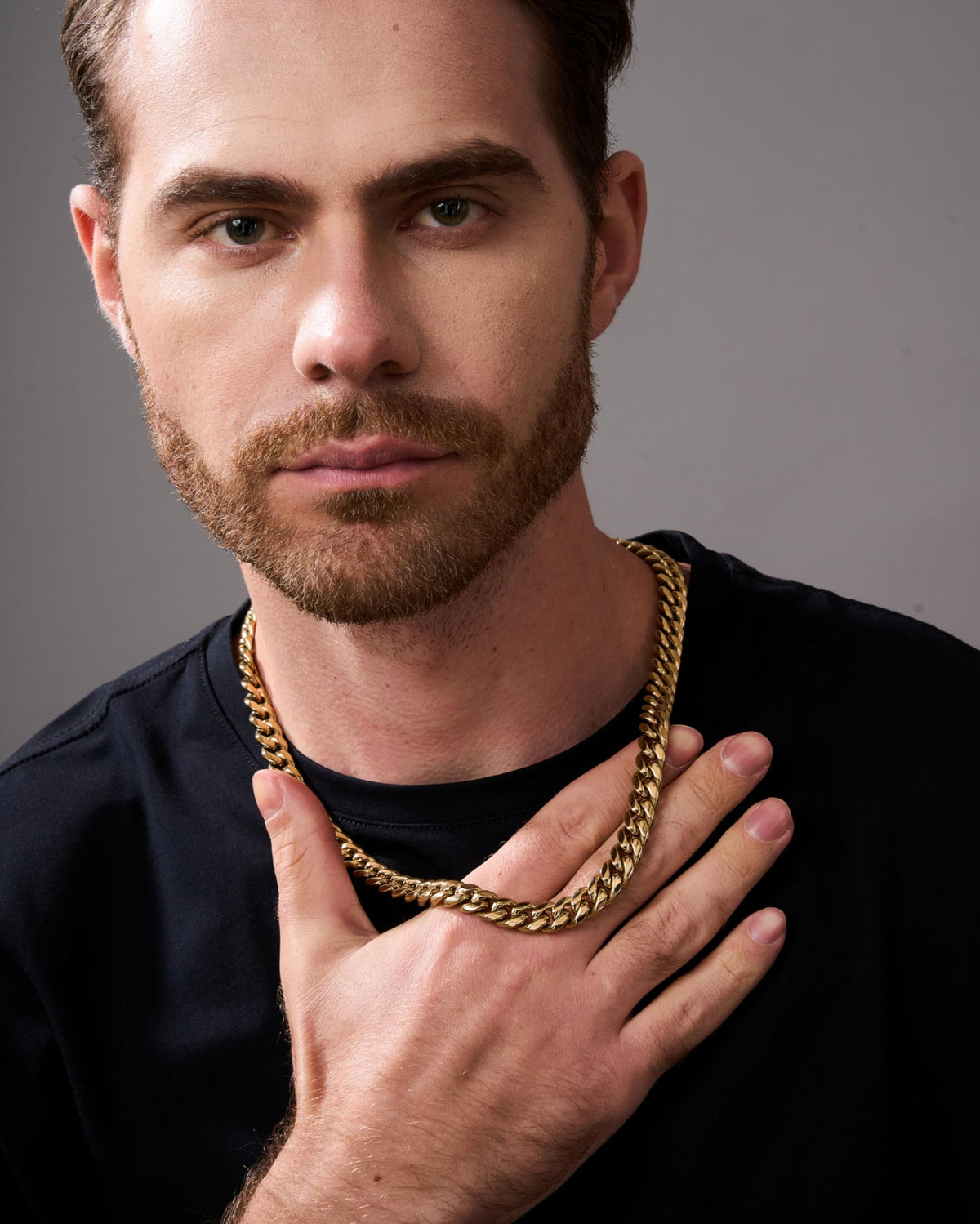 14k Gold Plated Cuban Link Chain Necklace G4949