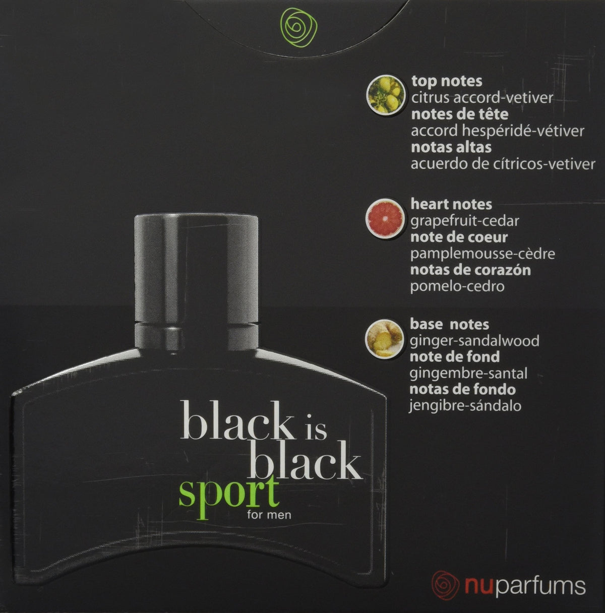 Black Eau de Toilette Spray for Men, 3.4 Ounce S826