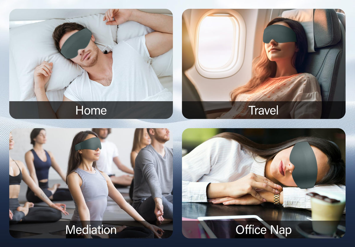 Silk Sleep Mask with Bluetooth Headphones J8407
