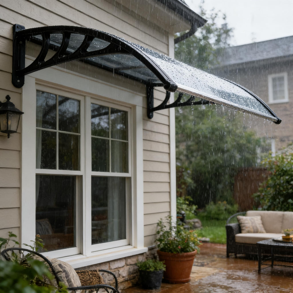 58.5x35 Inch Polycarbonate Patio Awning R545105