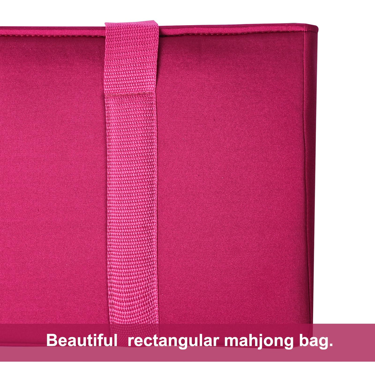American Mahjong Set 166 White Tiles with Red Bag and Racks A1961